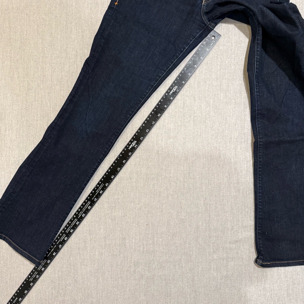 Imogene + Willie Wide Leg Jeans Size 29 x 30 Dark Wash Premium Denim - Picture 10 of 13